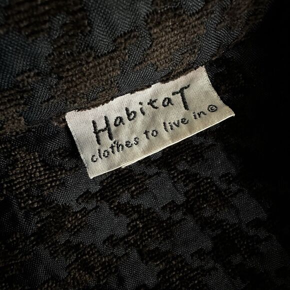 Habitat Brown Houndstooth Swing Jacket size Large Womens - Picture 6 of 8
